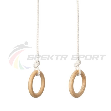 Купить Кольца гимнастические деревянные (фанера 18 мм, покрытие: эмаль, лак или пропитка) в Когалыме 